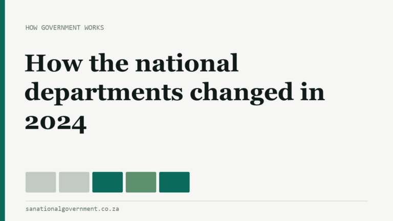 How the national departments changed in 2024